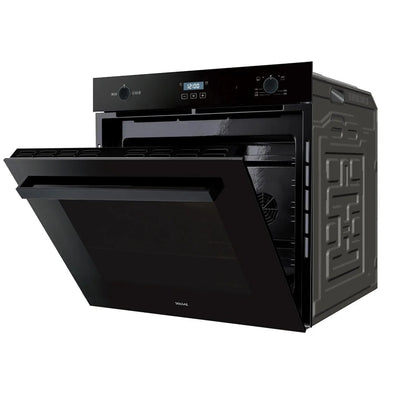Solgaz Kopia SPG-90-1-1 built-in gas oven in black glass, Oven, Grill & Rotisserie, 67 Litres, open door