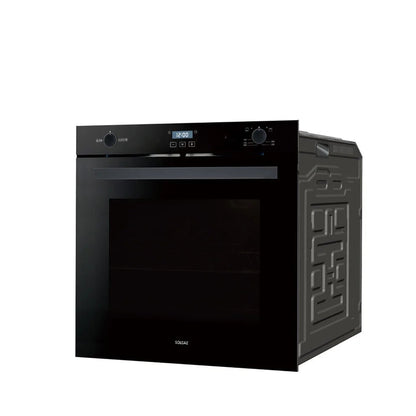 Solgaz Kopia SPG-90-1-1 built-in gas oven in black glass, Oven, Grill & Rotisserie, 67 Litres, closed door image