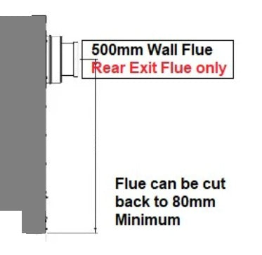 Gazco Marlborough2 Small Rear Exit Balanced Flue Gas Stove , Natural Gas, Log (Display Offer)