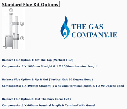 Gazco Vogue Midi T Midline CF 3-Sided Gas Stove Conventional Flue Gas Stove