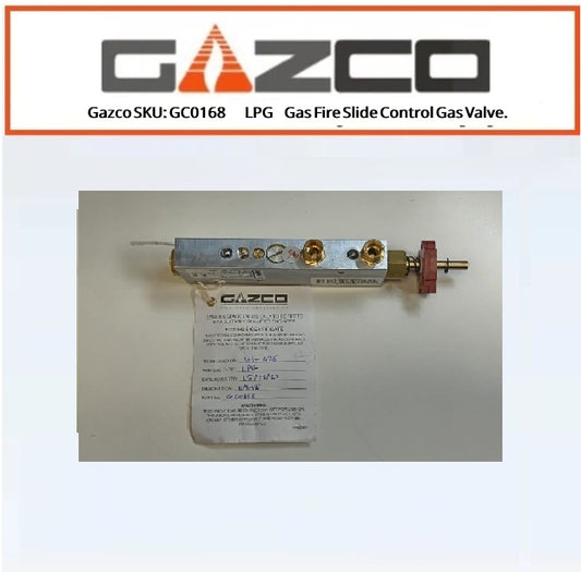 Gazco SKU: GC0168 LPG Bottled Gas Fire Slide Control Gas Valve.