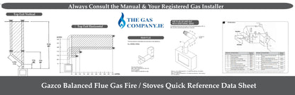 Gazco CL8 Balanced Flue Gas Stove – High Efficiency Log Effect Gas Stove
