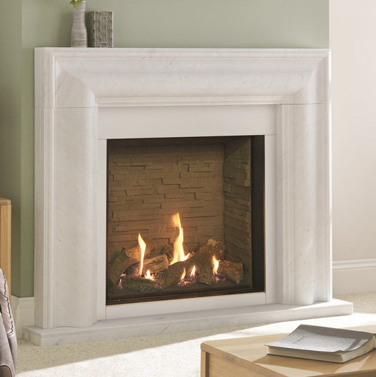 Gazco Riva2 750HL Conventional Flue Log Effect Gas Fire with Edge Frame