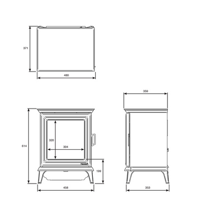 Gazco Sheraton 5 Electric Stove