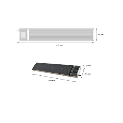Heatbar Pro 1800 Infrared Patio Heater