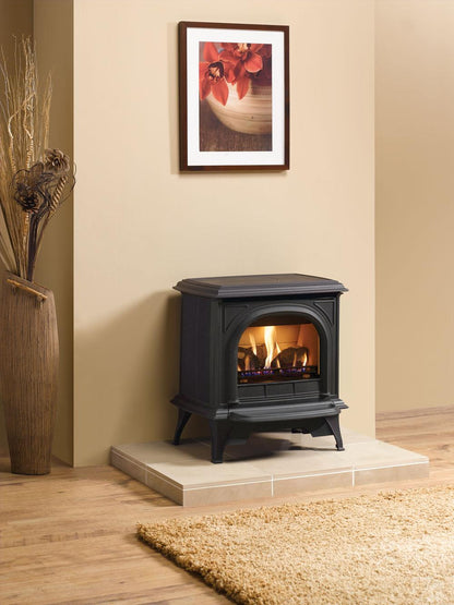 Gazco Huntingdon 30 Conventional Flue Gas Stove Clear Door