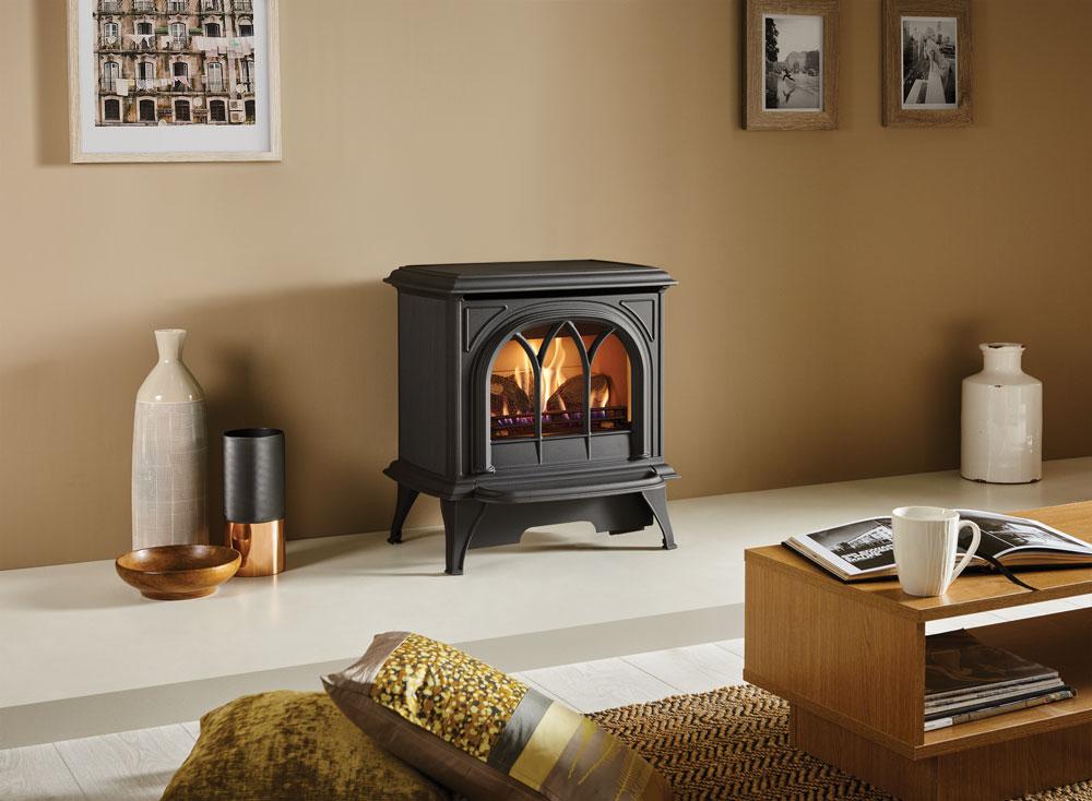 Gazco Huntingdon 30 Conventional Flue Gas Stove Clear Door