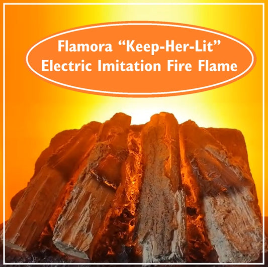 The Flamora “Keep-Her-Lit” Electric Imitation Flame Effect Inset Fire