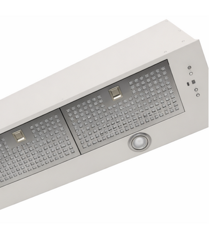Luxair Novelle-Std 120cm Canopy Hood Built-In Kitchen Extractor Fan, Quiet Brushless Motor