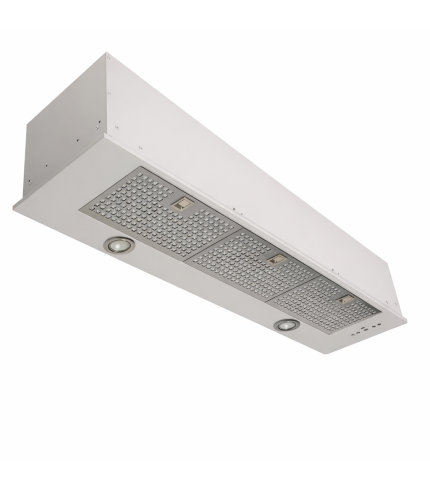 Luxair Novelle-Std 120cm Canopy Hood Built-In Kitchen Extractor Fan, Quiet Brushless Motor