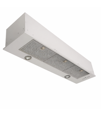 Luxair Novelle-Std 120cm Canopy Hood Built-In Kitchen Extractor Fan, Quiet Brushless Motor