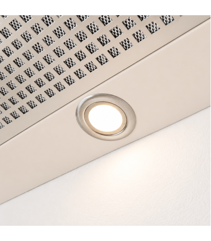 Luxair Novelle-Std 120cm Canopy Hood Built-In Kitchen Extractor Fan, Quiet Brushless Motor