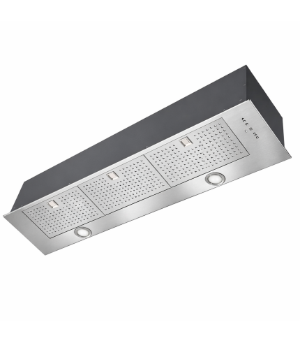 Luxair Novelle-Std 120cm Canopy Hood Built-In Kitchen Extractor Fan, Quiet Brushless Motor