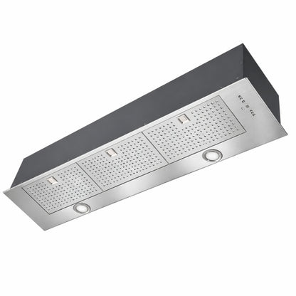 Luxair Novelle-Std 120cm Canopy Hood Built-In Kitchen Extractor Fan, Quiet Brushless Motor