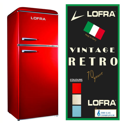 Lofra 60IGT Retro Vintage 1950's Retro No Frost Fridge Freezer 280Ltr (Custom 2-4 Weeks)