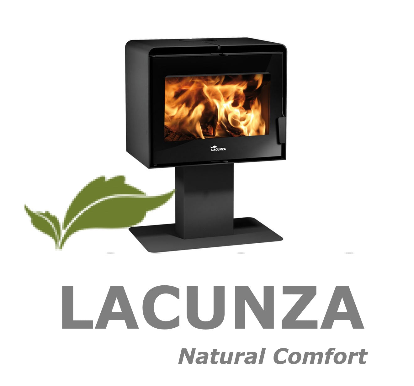Lacunza Atlantic 601i Freestanding Wood Burning Pedastal Stove 10kw