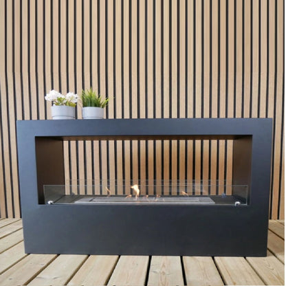 ScandiFlames Lansing Island Bioethanol Flueless Real Flame Fireplace