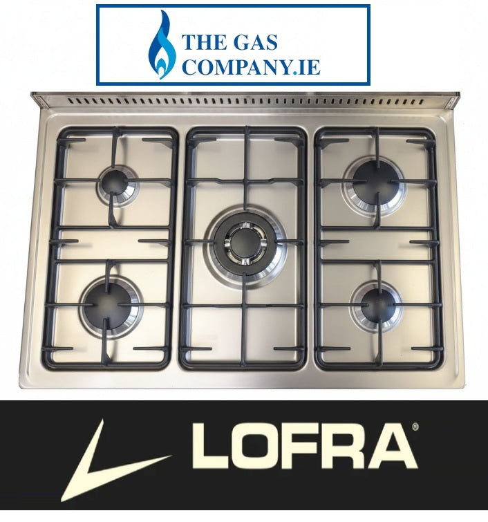90cm Stainless Steel & Solid Brass Gas Dual Fuel Range Cooker Lofra Dolcevita Gemella RSD 96MFTECI