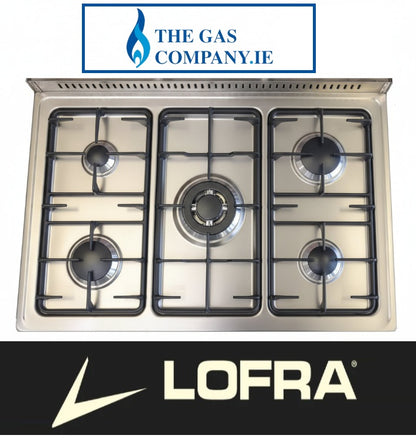 90cm Stainless Steel & Solid Brass Gas Dual Fuel Range Cooker Lofra Dolcevita Gemella RSD 96MFTECI