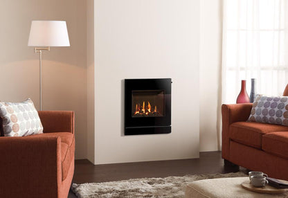 Gazco Logic HE Conventional Flue Coal Effect Gas Fire with Designio2 Graphite Frame