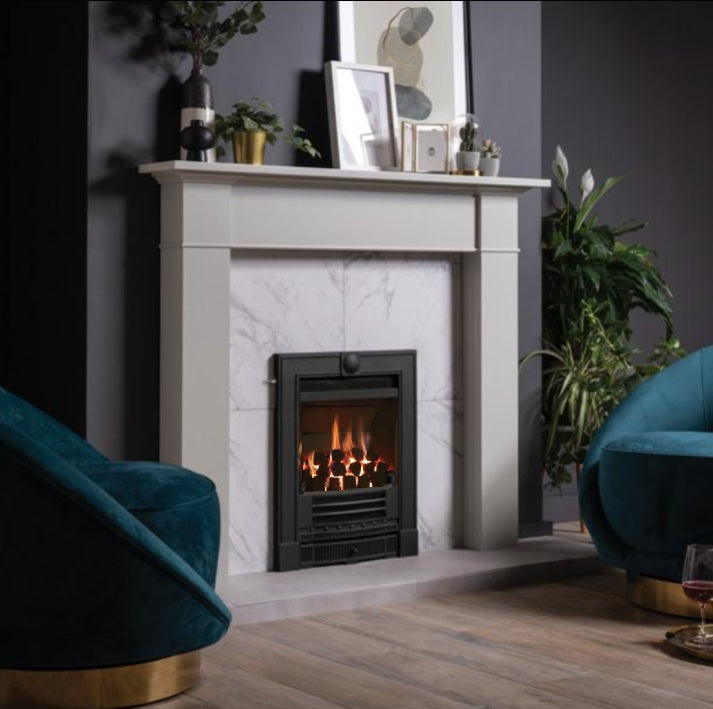 Gazco Logic HE Balanced Flue Coal Effect Gas Fire with Winchester Frame