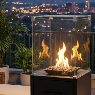 Malaga Glass Gas Patio Heater