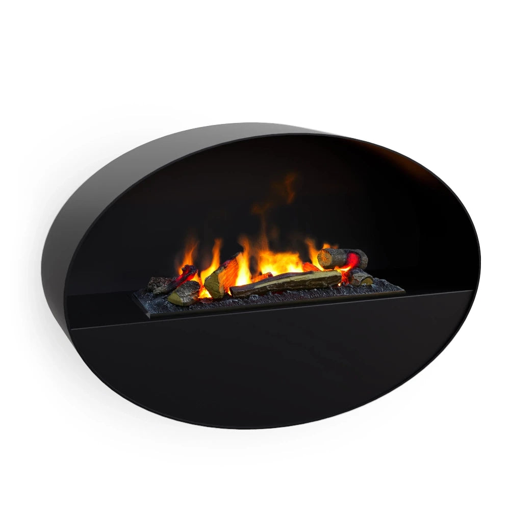 ScandiFlame Mystic Electric Wall-Mounted Water Vapour Smoked Light Fire Fireplace