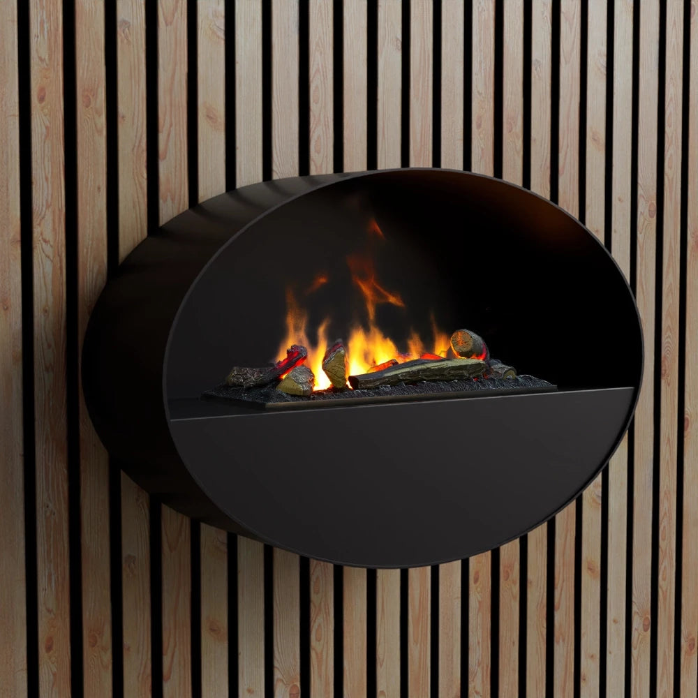 ScandiFlame Mystic Electric Wall-Mounted Water Vapour Smoked Light Fire Fireplace&nbsp;