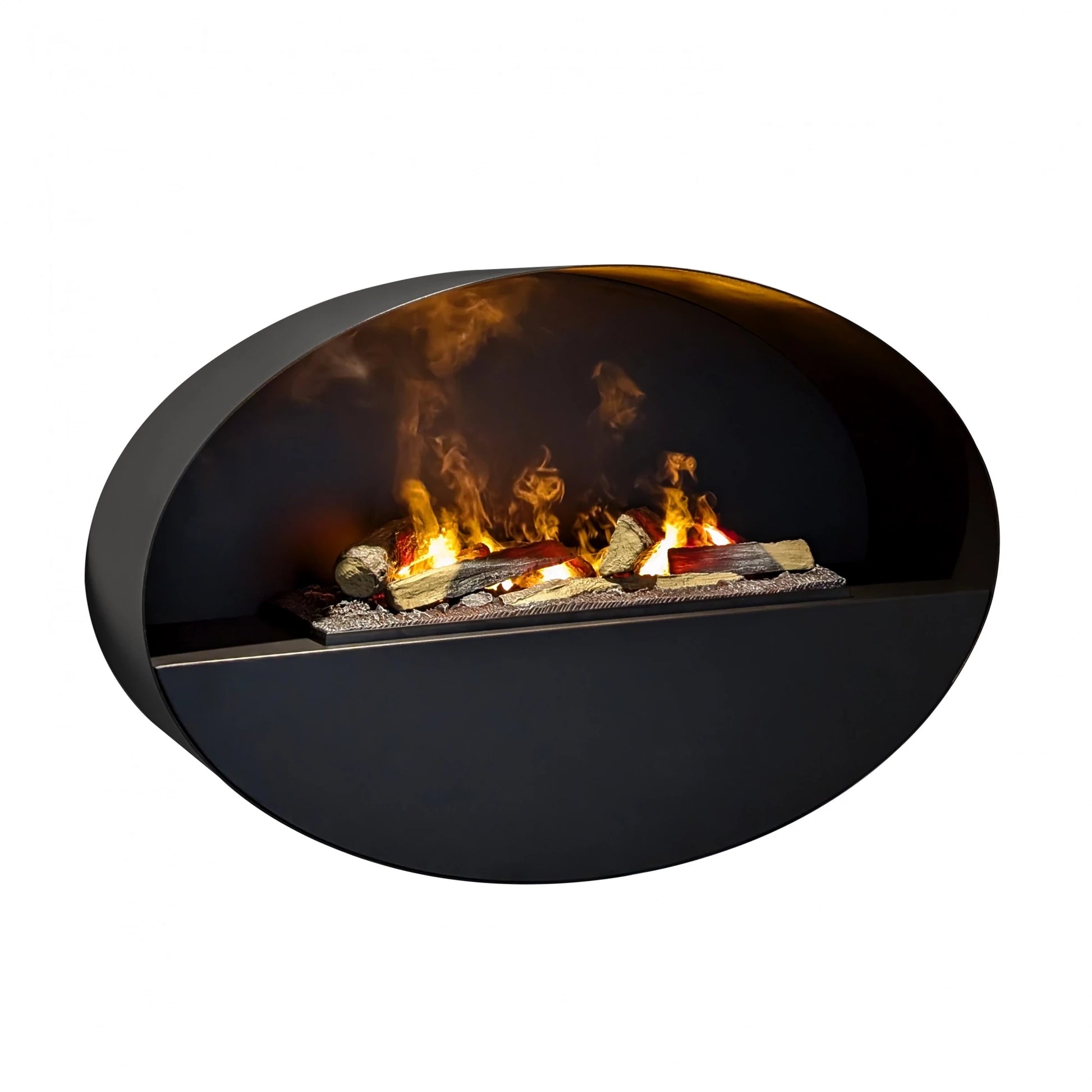 ScandiFlame Mystic Electric Wall-Mounted Water Vapour Smoked Light Fire Fireplace