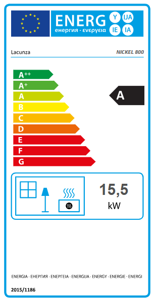 Lacunza Nickel Double Sided Wood Burning Stove Range for Ireland