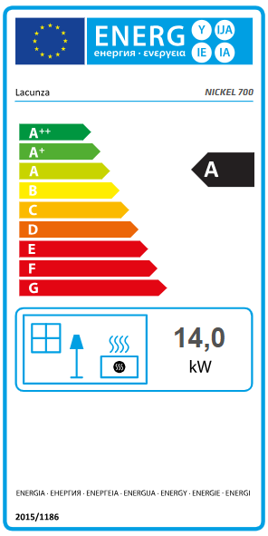 Lacunza Nickel Double Sided Wood Burning Stove Range for Ireland