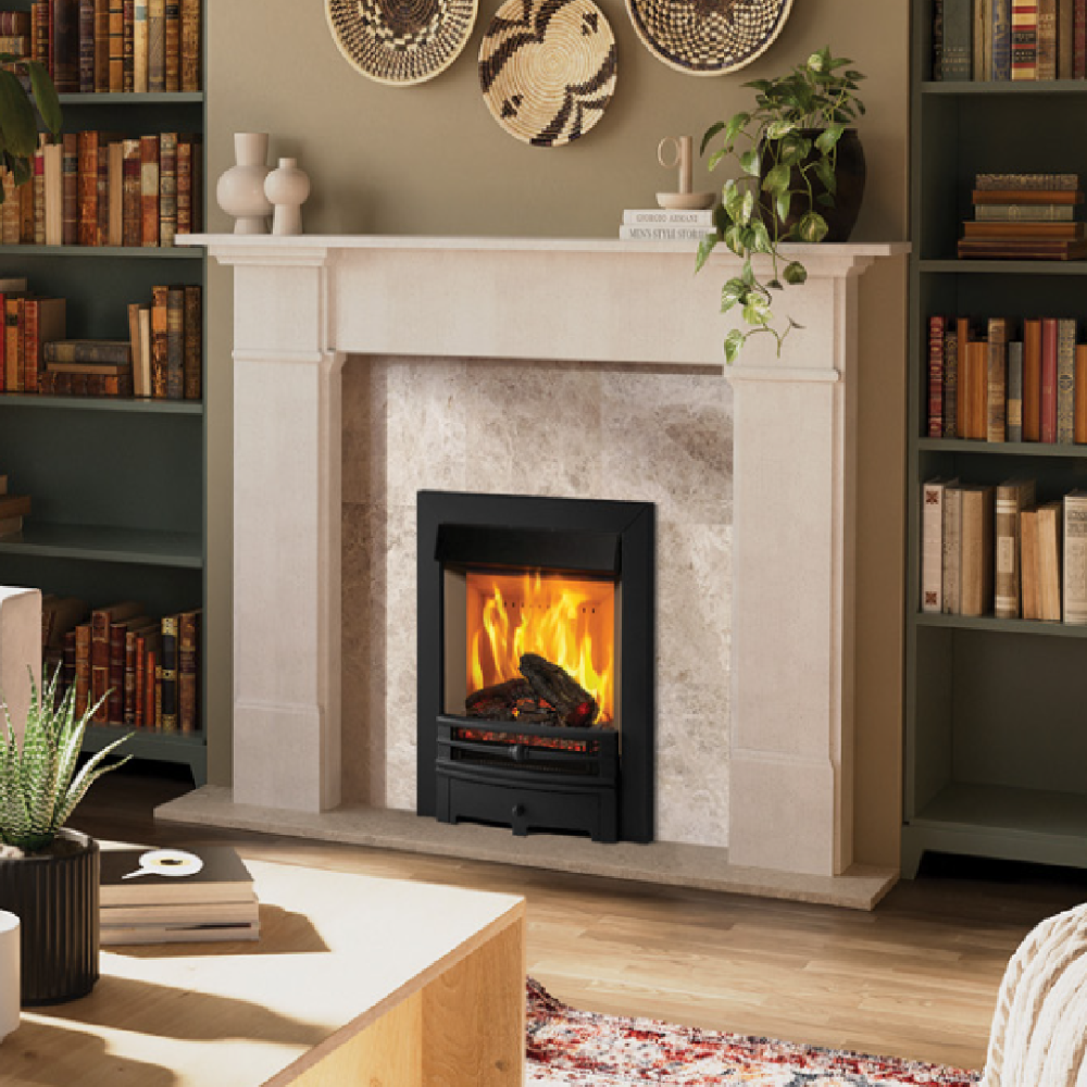Gazco Onyx Mirage 40i Electric Fire with Black Frame