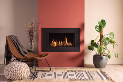 Gazco Onyx Avanti 65 Balanced Flue Log Effect Gas Fire with Expression Frame