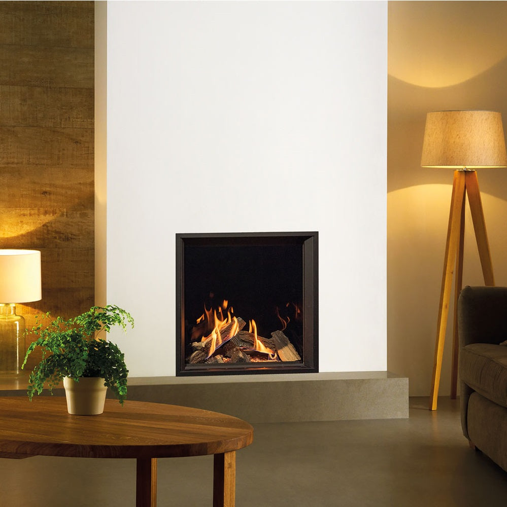 Gazco Onyx Eclipse 60HL Conventional Flue Frameless Burning Logs Gas Fire