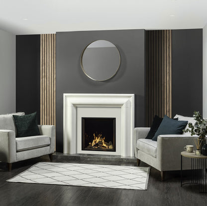 Gazco Onyx Eclipse 60HL Conventional Flue Frameless Burning Logs Gas Fire