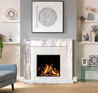 Gazco Onyx Eclipse 60HL Conventional Flue Frameless Burning Logs Gas Fire