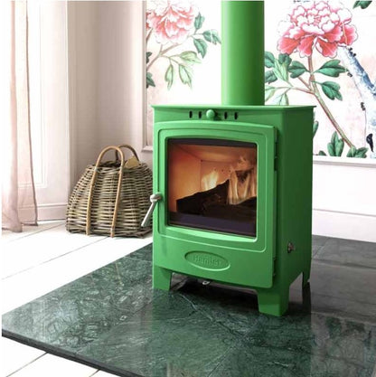 Hamlet 5 Solid Fuel Stove in Custom Bold Colours for Wood/Multi Fuel 5kw with 9m Flue
