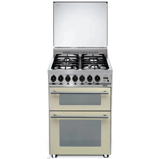 Lofra Professional 60 PBIU D66MFE/C GV Ceam Gas Dual Fuel Lidded Range Cooker 60cm