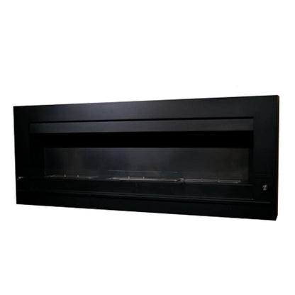 Scandiflame Quatro Black Extra Large Bioethanol Wall Mounted Fireplace 1360mm wide