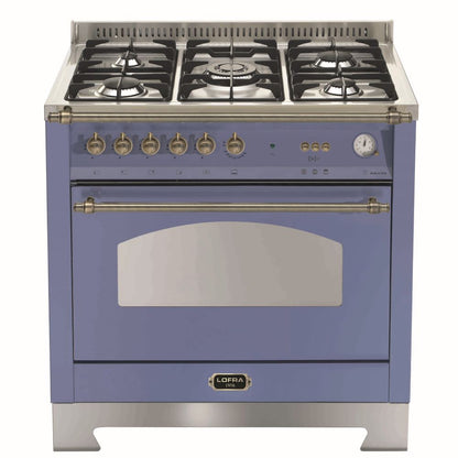 Lofra Dolcevita 90 RLVG 96MFT Gas Dual Fuel Gas Range Cooker 90cm Lavender & Bronze
