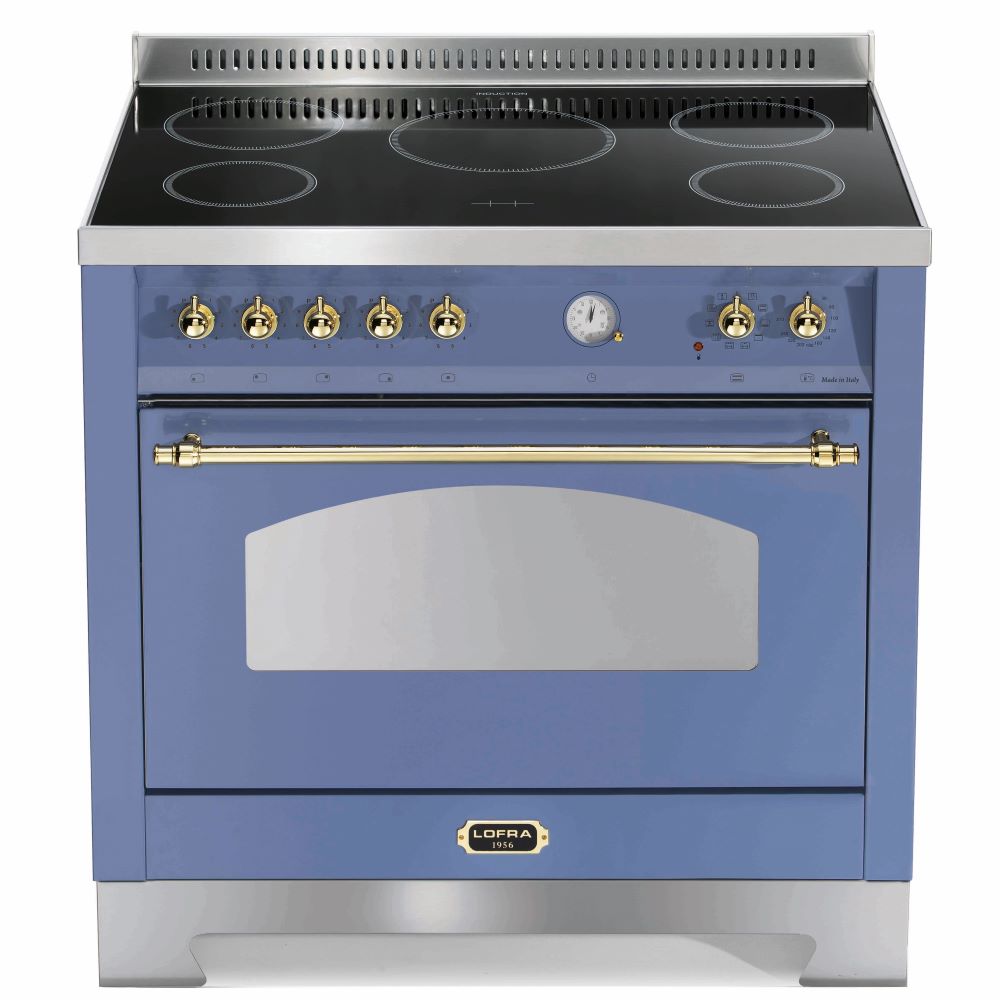 Lofra Dolcevita 90 RLVG 96MFT /5i Induction Electric Range Cooker 90cm Lavender and Brass