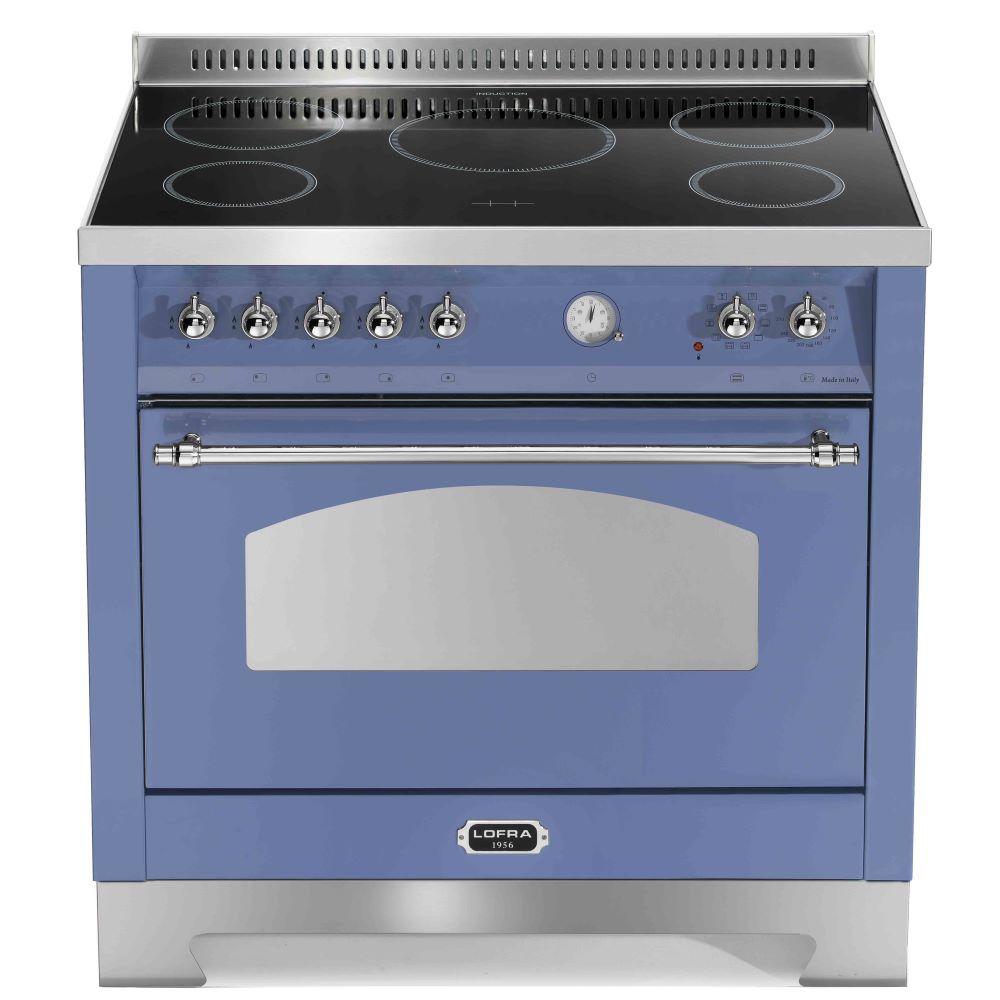 Lofra Dolcevita 90 RLVG 96MFT /5i Induction Electric Range Cooker 90cm Lavender and Chrome