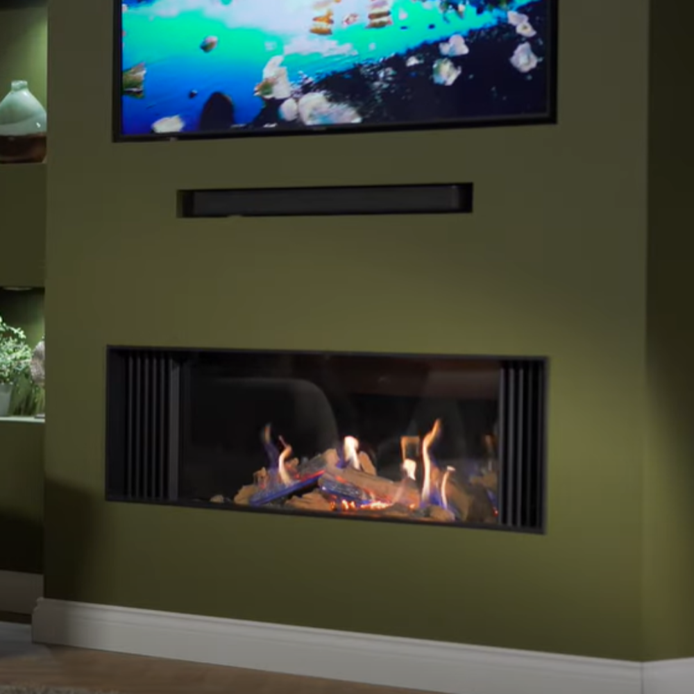 Wildfire Ravel 1720 MW Rear Exit Only Balanced Flue Burning Logs Gas Fire