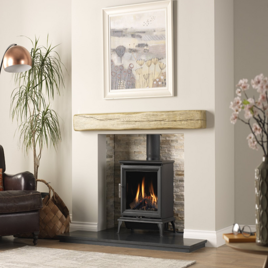 Wildfire Ravel Balanced Flue 400C Gas Stove with Internal Burning Logs Flame