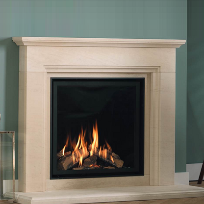 Wildfire Ravel 750 HE Log Effect Slide Control Conventional Flue Gas Fire with Edge Trim