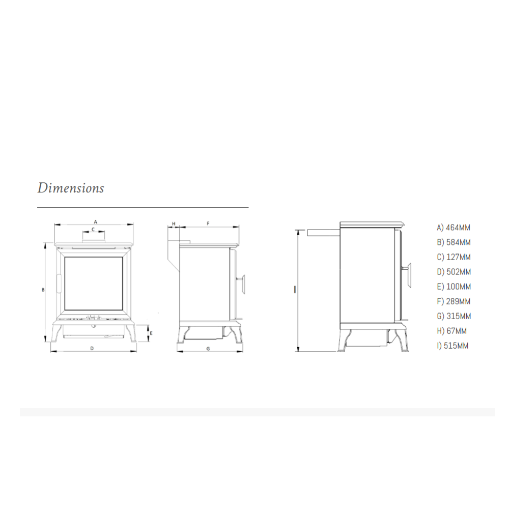Wildfire Ravel 400C Conventional Flue Gas Stove with Internal Burner Log Flames