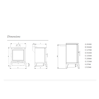 Wildfire Ravel 400C Conventional Flue Gas Stove with Internal Burner Log Flames