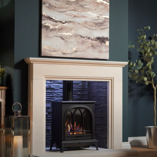 Wildfire Ravel Stove Balanced Flue 400T Gas Log Slide Control Burning Logs Gas Stove