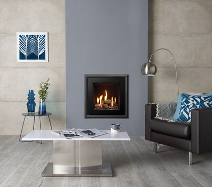 Gazco Riva2 400 Conventional Flue Gas Fire with Evoke XS Glass Frame