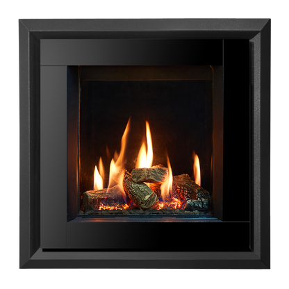 Gazco Riva2 400 Conventional Flue Gas Fire with Evoke XS Glass Frame